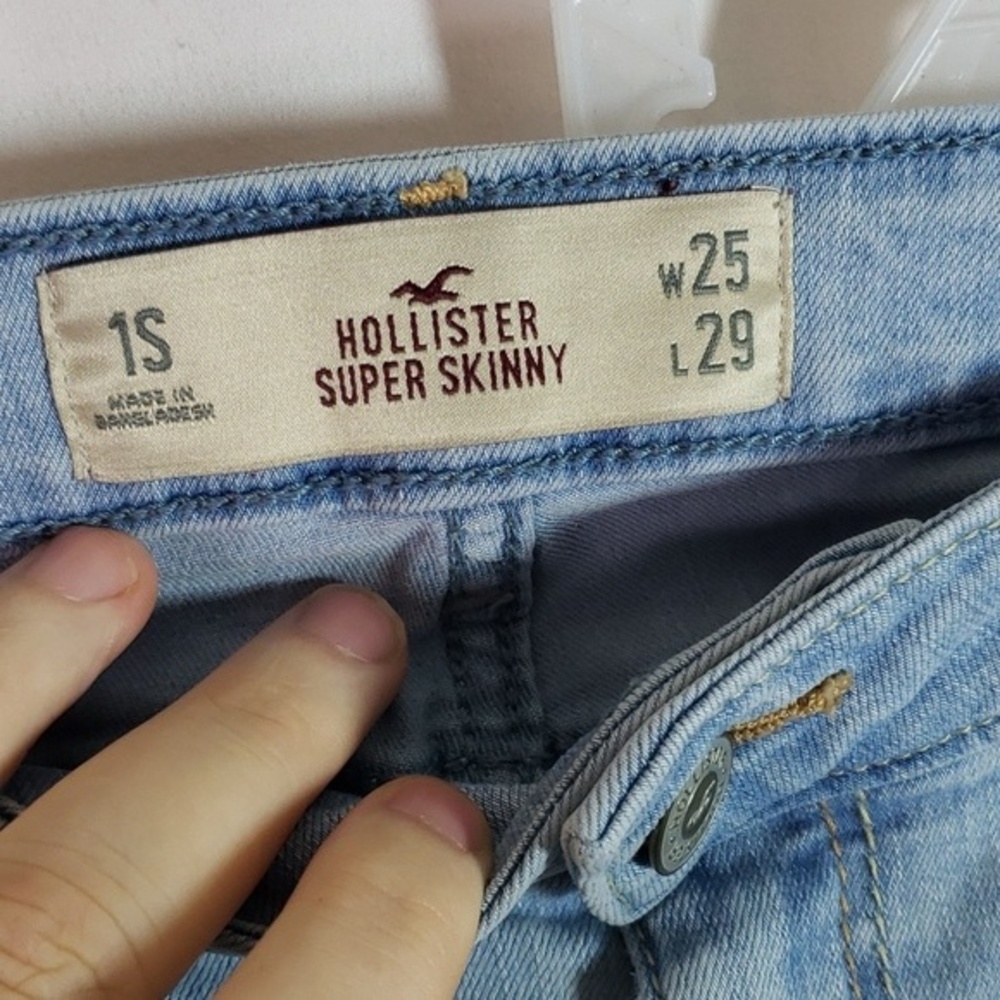 Hollister Women’s Super Skinny Jeans Size 1S Blue Denim Casual (AO) - Picture 2 of 8